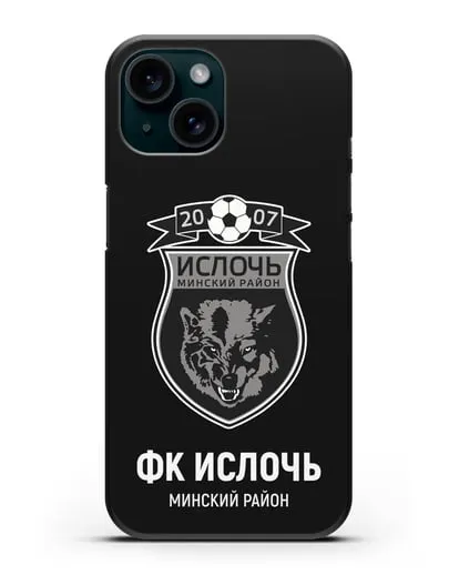 Чехол с логотипом ФК Ислочь силиконовый для iPhone 15