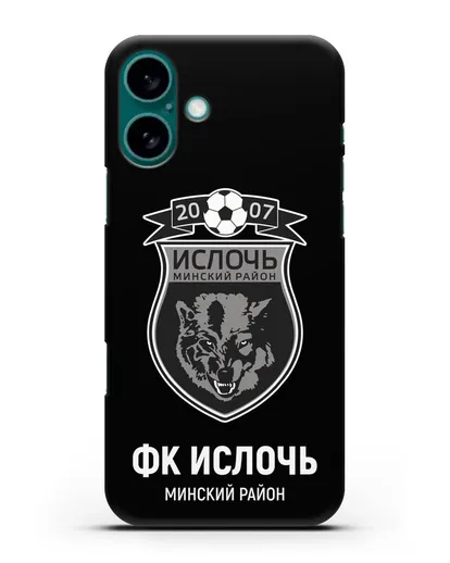 Чехол с логотипом ФК Ислочь силиконовый для iPhone 16 Plus