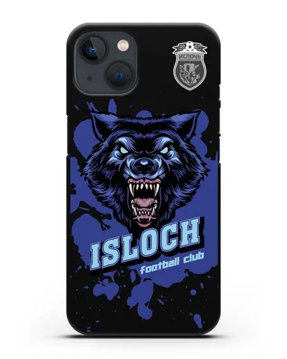 Чехол с изображением волка и надписью Isloch силиконовый для iPhone 13