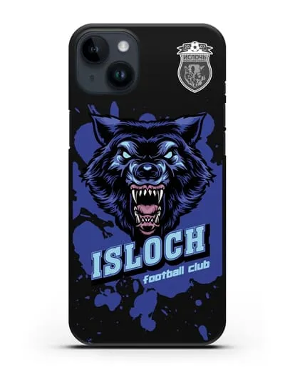 Чехол с изображением волка и надписью Isloch силиконовый для iPhone 14 Plus