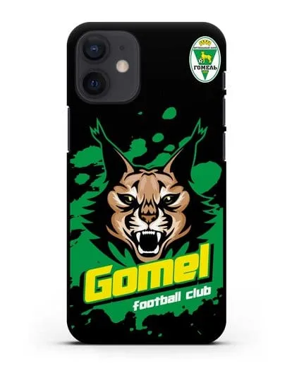 Чехол Рысь с надписью Gomel football club силиконовый для iPhone 12 mini