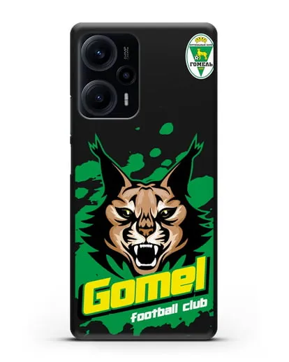 Чехол Рысь с надписью Gomel football club силиконовый для Xiaomi Poco F5