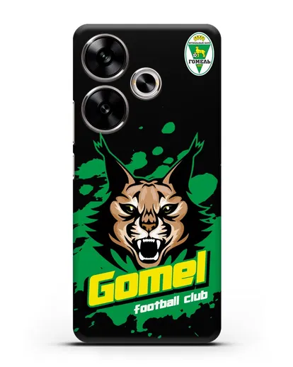 Чехол Рысь с надписью Gomel football club силиконовый для Xiaomi Poco F6