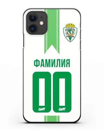 Чехол с символикой ФК Гомель зелёный фон силиконовый для iPhone 11