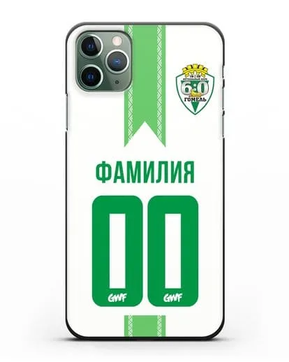Чехол с символикой ФК Гомель зелёный фон силиконовый для iPhone 11 Pro