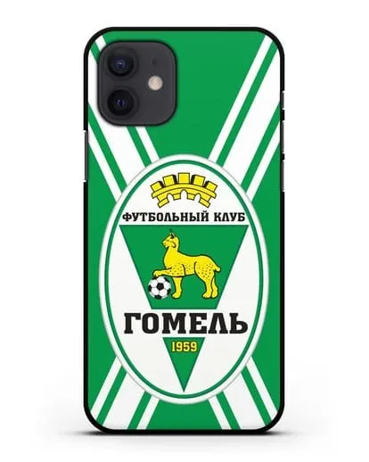 Чехол с символикой ФК Гомель зелёный фон силиконовый для iPhone 12