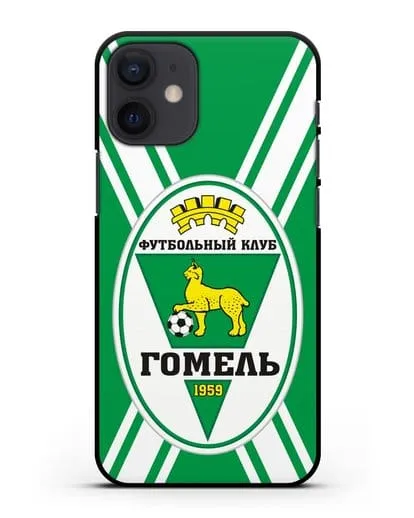 Чехол с символикой ФК Гомель зелёный фон силиконовый для iPhone 12 mini