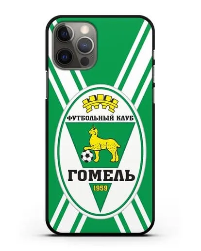 Чехол с символикой ФК Гомель зелёный фон силиконовый для iPhone 12 Pro