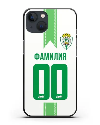 Чехол с символикой ФК Гомель зелёный фон силиконовый для iPhone 13