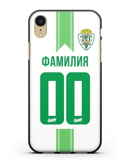 Чехол с символикой ФК Гомель зелёный фон силиконовый для iPhone XR