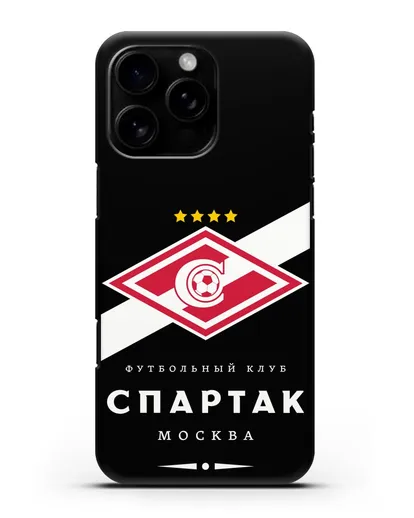 Чехол с логотипом ФК Спартак Москва силиконовый для iPhone 16 Pro Max