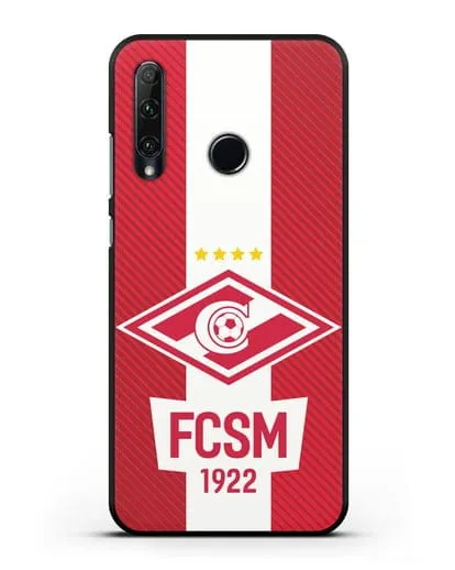 Чехол Спартак Москва с надписью FCSM 1922 силиконовый для Honor 20e
