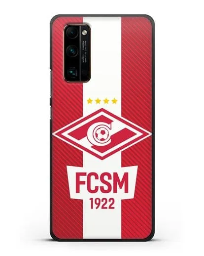 Чехол Спартак Москва с надписью FCSM 1922 силиконовый для Honor 30 Pro Plus