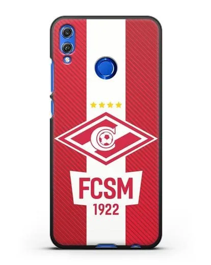Чехол Спартак Москва с надписью FCSM 1922 силиконовый для Honor 8X