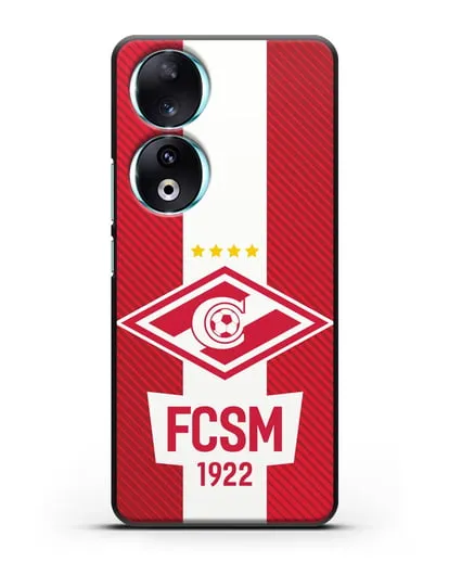Чехол Спартак Москва с надписью FCSM 1922 силиконовый для Honor 90