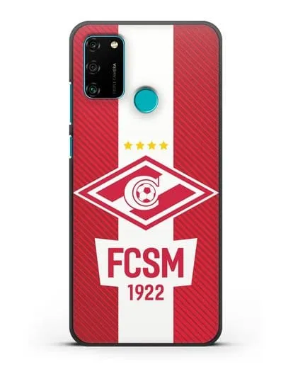 Чехол Спартак Москва с надписью FCSM 1922 силиконовый для Honor 9A