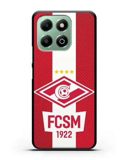 Чехол Спартак Москва с надписью FCSM 1922 силиконовый для Honor X6b