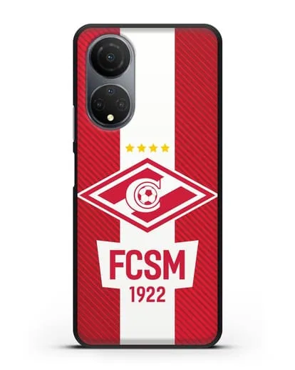 Чехол Спартак Москва с надписью FCSM 1922 силиконовый для Honor X7