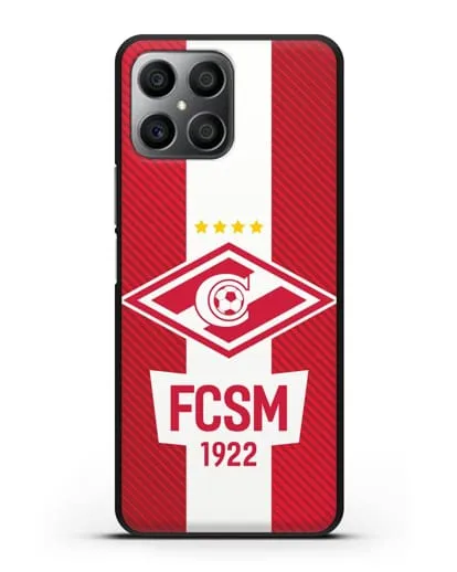 Чехол Спартак Москва с надписью FCSM 1922 силиконовый для Honor X8