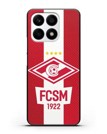 Чехол Спартак Москва с надписью FCSM 1922 силиконовый для Honor X8a