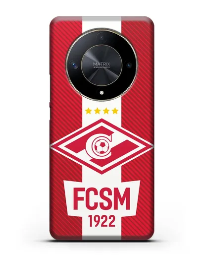 Чехол Спартак Москва с надписью FCSM 1922 силиконовый для Honor X9b