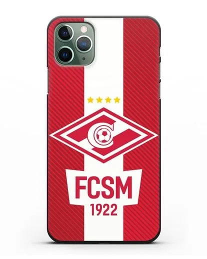 Чехол Спартак Москва с надписью FCSM 1922 силиконовый для iPhone 11 Pro Max