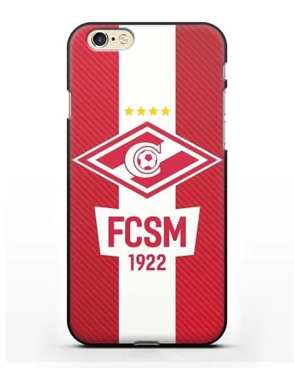 Чехол Спартак Москва с надписью FCSM 1922 силиконовый для iPhone 6