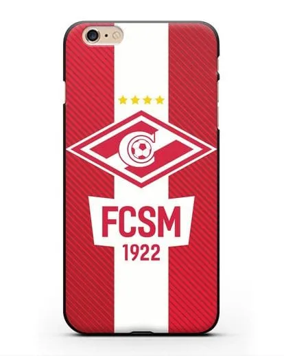Чехол Спартак Москва с надписью FCSM 1922 силиконовый для iPhone 6s Plus