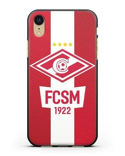 Чехол Спартак Москва с надписью FCSM 1922 силиконовый для iPhone XR