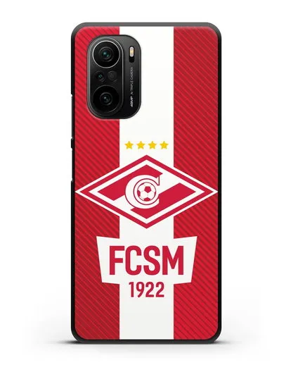 Чехол Спартак Москва с надписью FCSM 1922 силиконовый для Xiaomi Poco F3 Pro