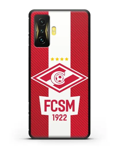 Чехол Спартак Москва с надписью FCSM 1922 силиконовый для Xiaomi Poco F4 GT