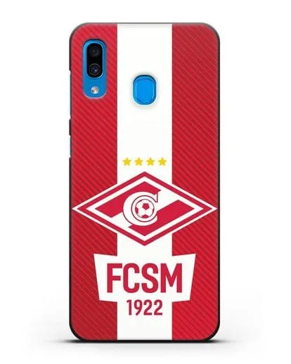 Чехол Спартак Москва с надписью FCSM 1922 силиконовый для Samsung Galaxy A30 [SM-A305FN]