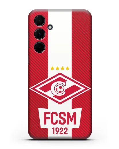 Чехол Спартак Москва с надписью FCSM 1922 силиконовый для Samsung Galaxy A35 [SM-A356]