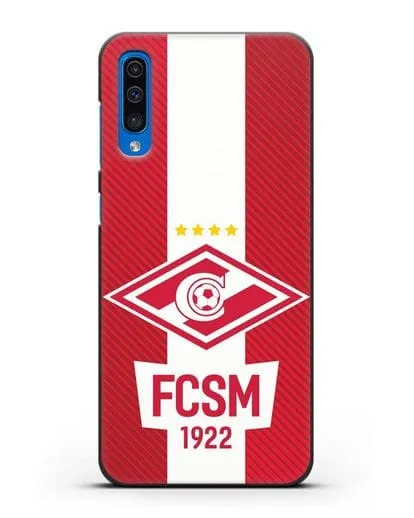 Чехол Спартак Москва с надписью FCSM 1922 силиконовый для Samsung Galaxy A50