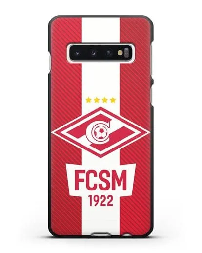 Чехол Спартак Москва с надписью FCSM 1922 силиконовый для Samsung Galaxy S10 [SM-G973F]