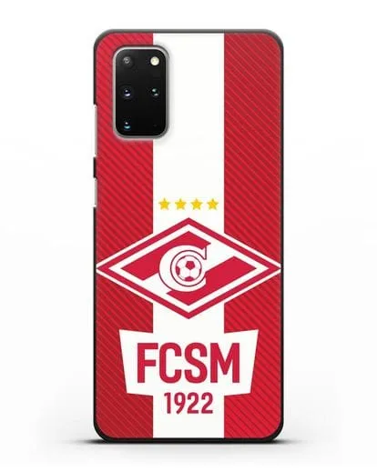 Чехол Спартак Москва с надписью FCSM 1922 силиконовый для Samsung Galaxy S20 Plus [SM-G985F]