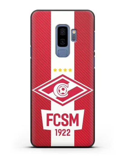Чехол Спартак Москва с надписью FCSM 1922 силиконовый для Samsung Galaxy S9 Plus [SM-G965F]