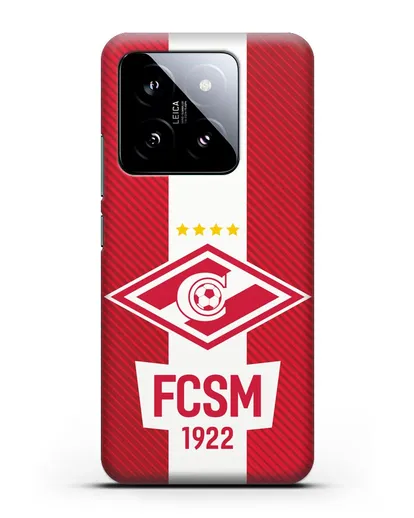 Чехол Спартак Москва с надписью FCSM 1922 силиконовый для Xiaomi 14