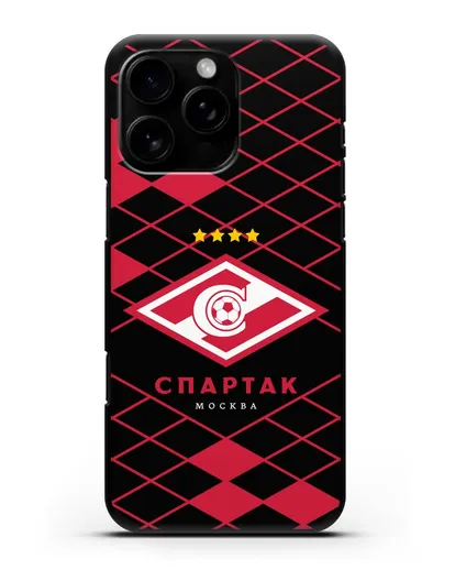 Чехол с эмблемой ФК Спартак Москва силиконовый для iPhone 16 Pro Max