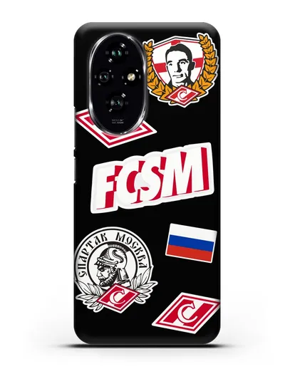 Чехол со стикерами ФК Спартак Москва силиконовый для Honor 200
