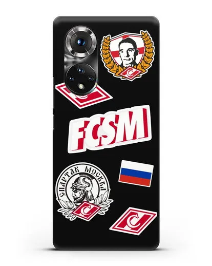 Чехол со стикерами ФК Спартак Москва силиконовый для Honor 50