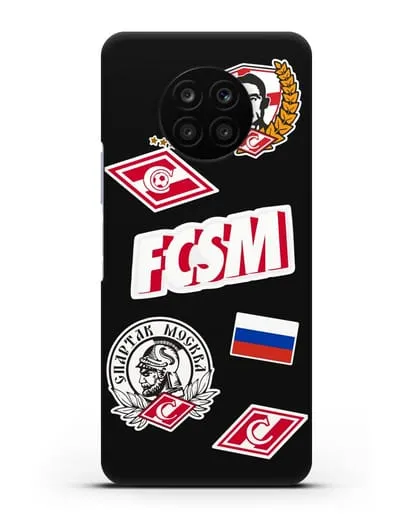 Чехол со стикерами ФК Спартак Москва силиконовый для Honor 50 lite