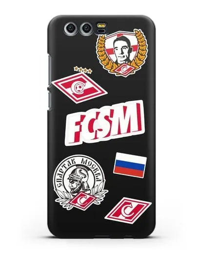 Чехол со стикерами ФК Спартак Москва силиконовый для Honor 9