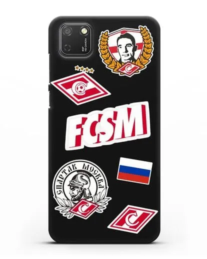 Чехол со стикерами ФК Спартак Москва силиконовый для Honor 9S