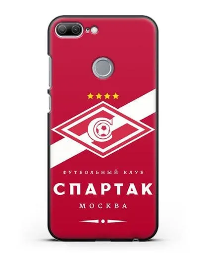Чехол с логотипом ФК Спартак Москва с красным фоном силиконовый для Honor 9 Lite