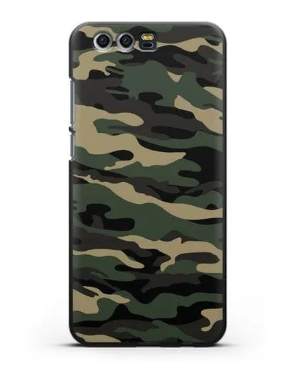 Чехол с армейским рисунком камуфляж вудланд силиконовый для Honor 9