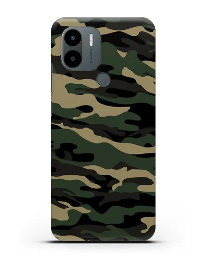 Чехол с армейским рисунком камуфляж вудланд силиконовый для Xiaomi Poco C51