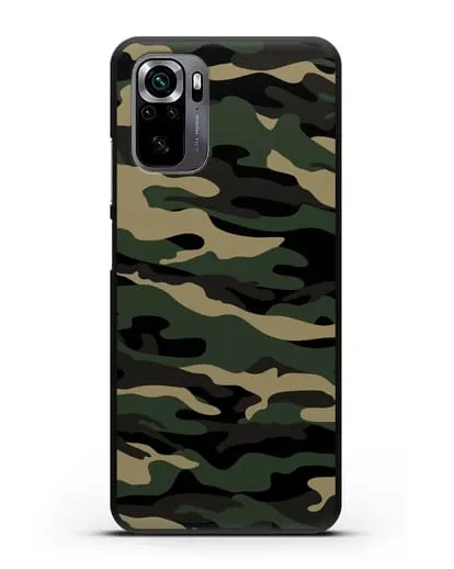 Чехол с армейским рисунком камуфляж вудланд силиконовый для Xiaomi Poco M5s