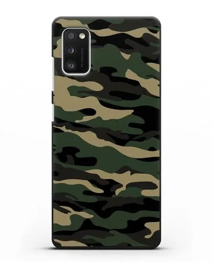 Чехол с армейским рисунком камуфляж вудланд силиконовый для Samsung Galaxy A41 [SM-A415F]