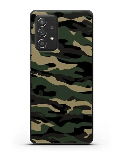 Чехол с армейским рисунком камуфляж вудланд силиконовый для Samsung Galaxy A53
